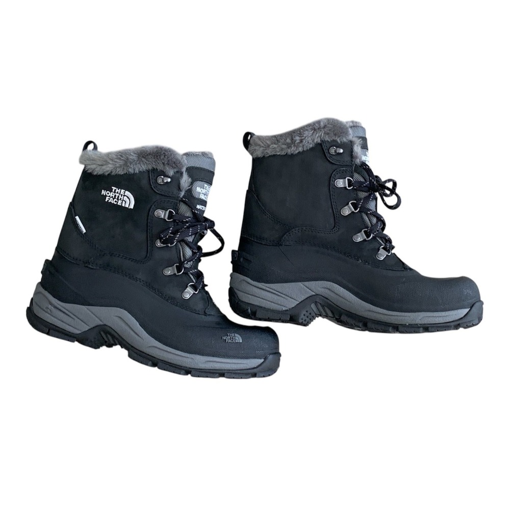 The North Face McMurdo Women's 9 Waterproof PrimaLoft Winter Snow Boots Black - Picture 2 of 13